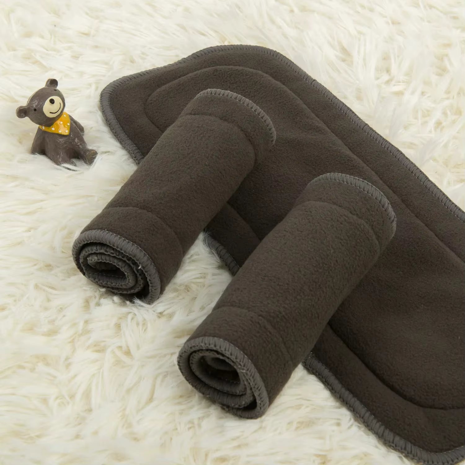 (10 Pieces/Lot)  4 Layers Bamboo Charcoal Insert High Quality Baby Nappy Insert Bamboo Charcoal Washable Reusable Insert