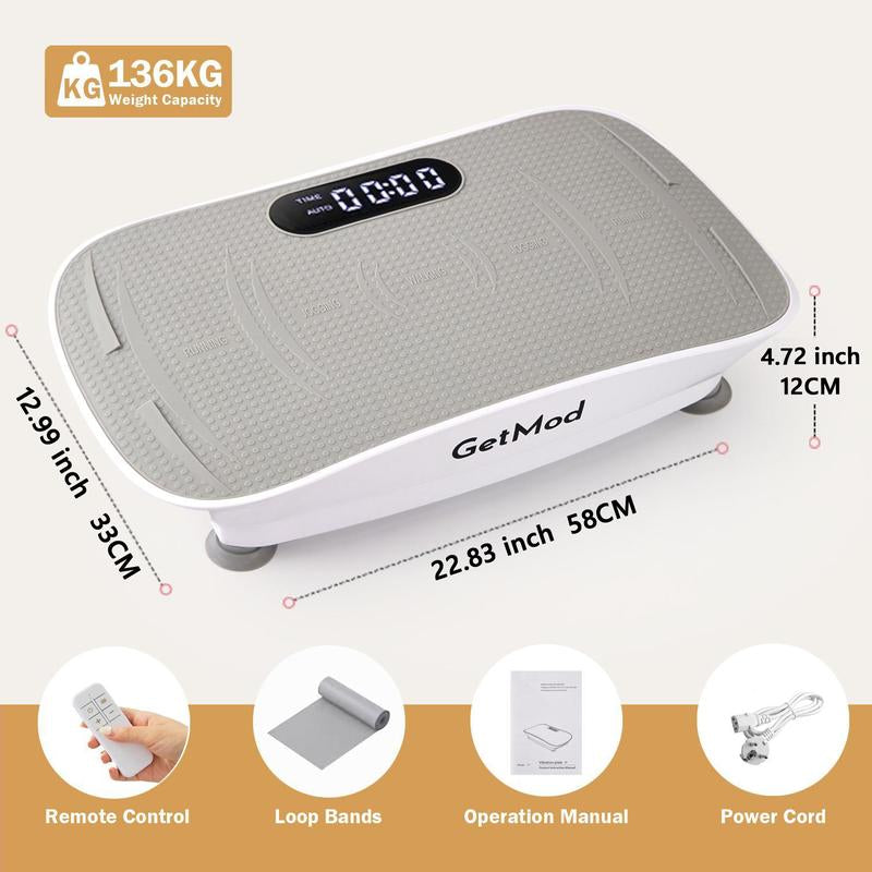 Getmod plus Size Smart Vibration Plates Pro Exercise Equipment , Full Body Workout Machine at Home Gym Stuff Vibrational Platform for Wellness and Fitness Bluetooth Speaker #1