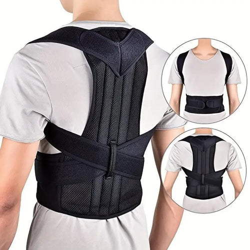 2024 New Style Back Support Belt, Back Brace for Men & Women, Adjustable Back Straightener, Back Support Belt for Home Gym Workout